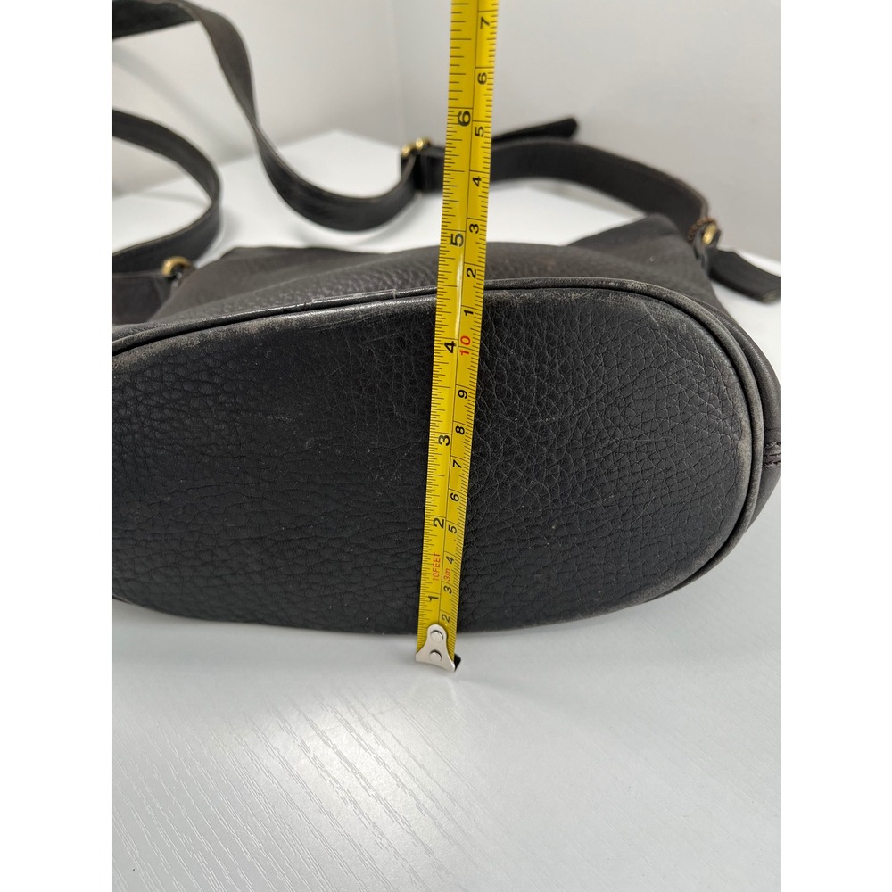 Vintage Coach Sonoma Small‎ Bucket Bag Espresso Pebbled Leather 4907 1995 - Picture 3 of 16